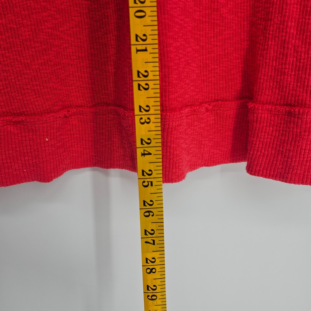 Free People We The Free Casey Tunic Top Ribbed Mock Neck Raw Hem XS Orange - Picture 5 of 8